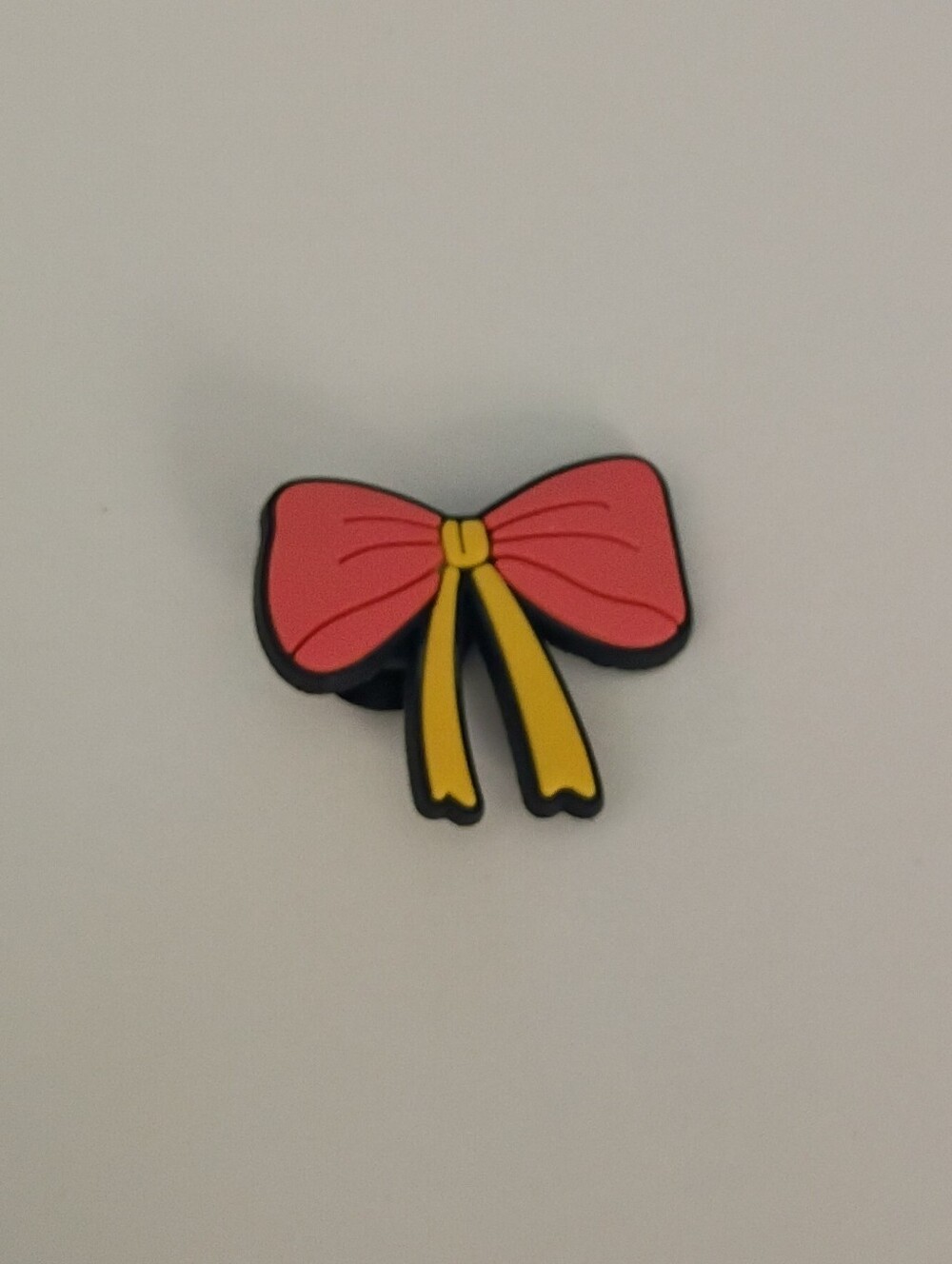 10 for $10 Jibbitz Croc Charms - Orange Coquette Bow w/ Yellow Ribbon 4